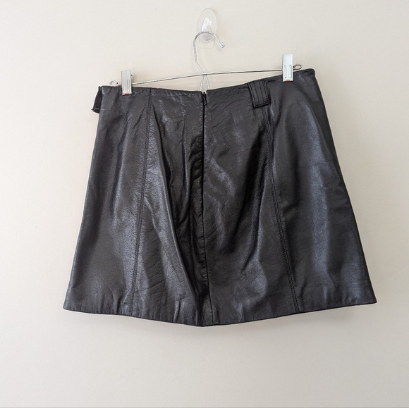 Vintage 90s Wilson's Maxima Leather Mini Skirt Minimalist Capsule - Picture 12 of 15